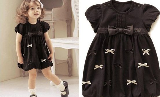 vestidinho preto laçinho 0 A 2 ANOS
