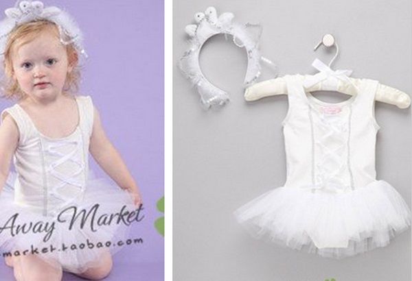 Roupa bellet branca + tiara  0 a 2 anos