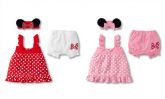 Conjuntinho minnie 0 a 2 anos  nas cores  rosa e vermelho