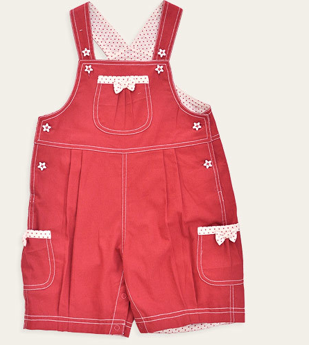 macacão vermelho girl de 0 a 2 anos